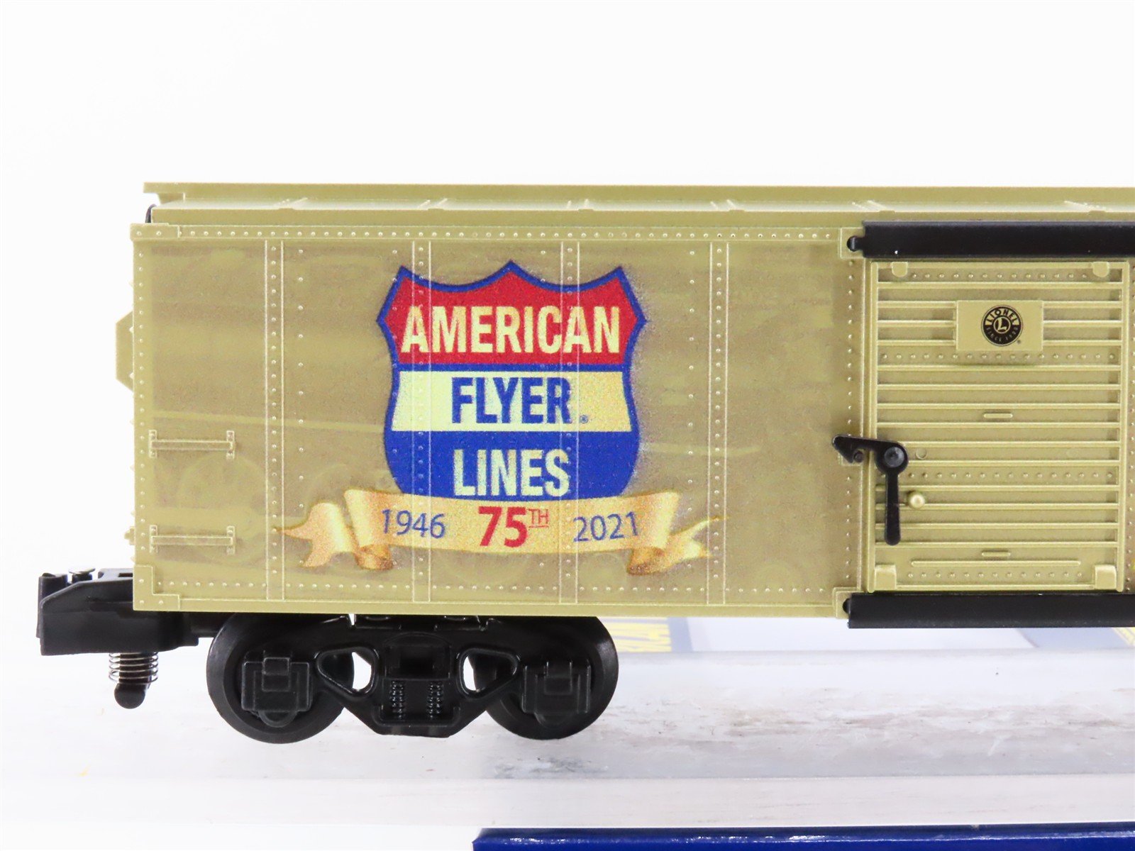 S Gauge Gilbert American Flyer 2119010 75th Anniversary Box Car #1946-2021