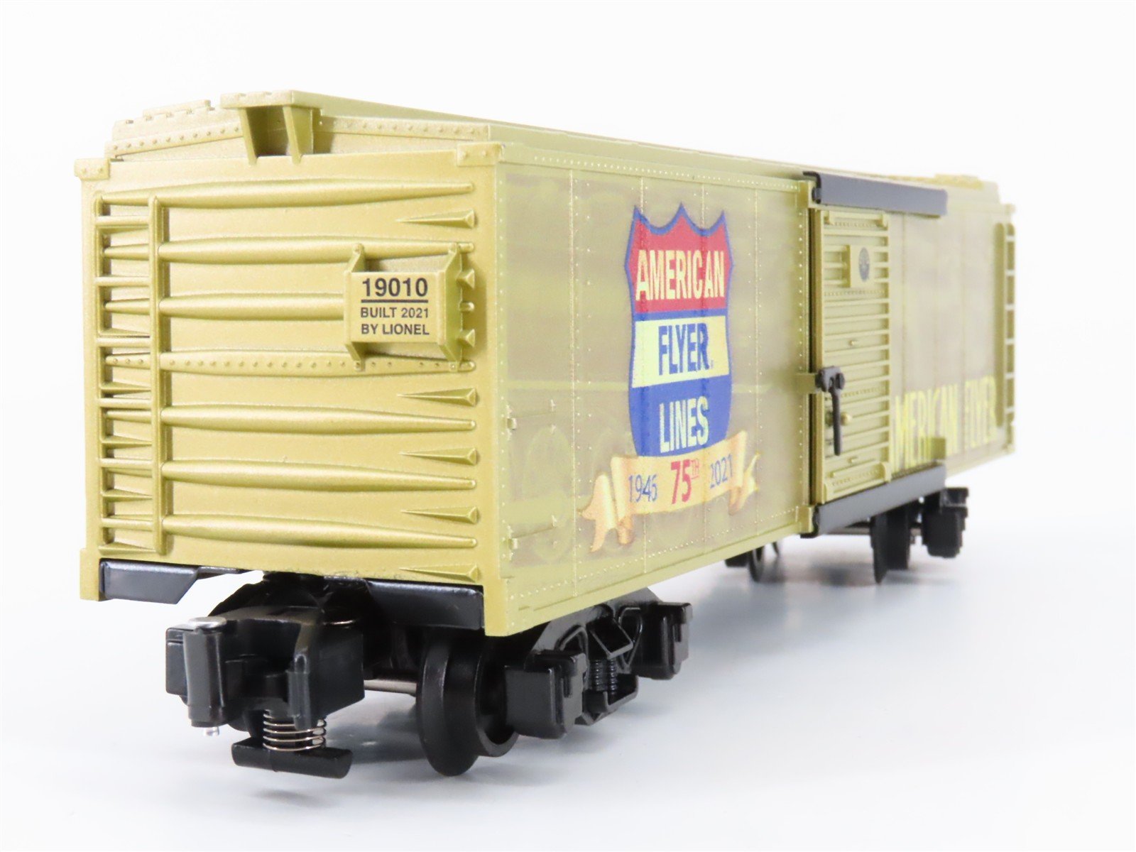 S Gauge Gilbert American Flyer 2119010 75th Anniversary Box Car #1946-2021