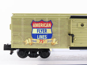 S Gauge Gilbert American Flyer 2119010 75th Anniversary Box Car #1946-2021