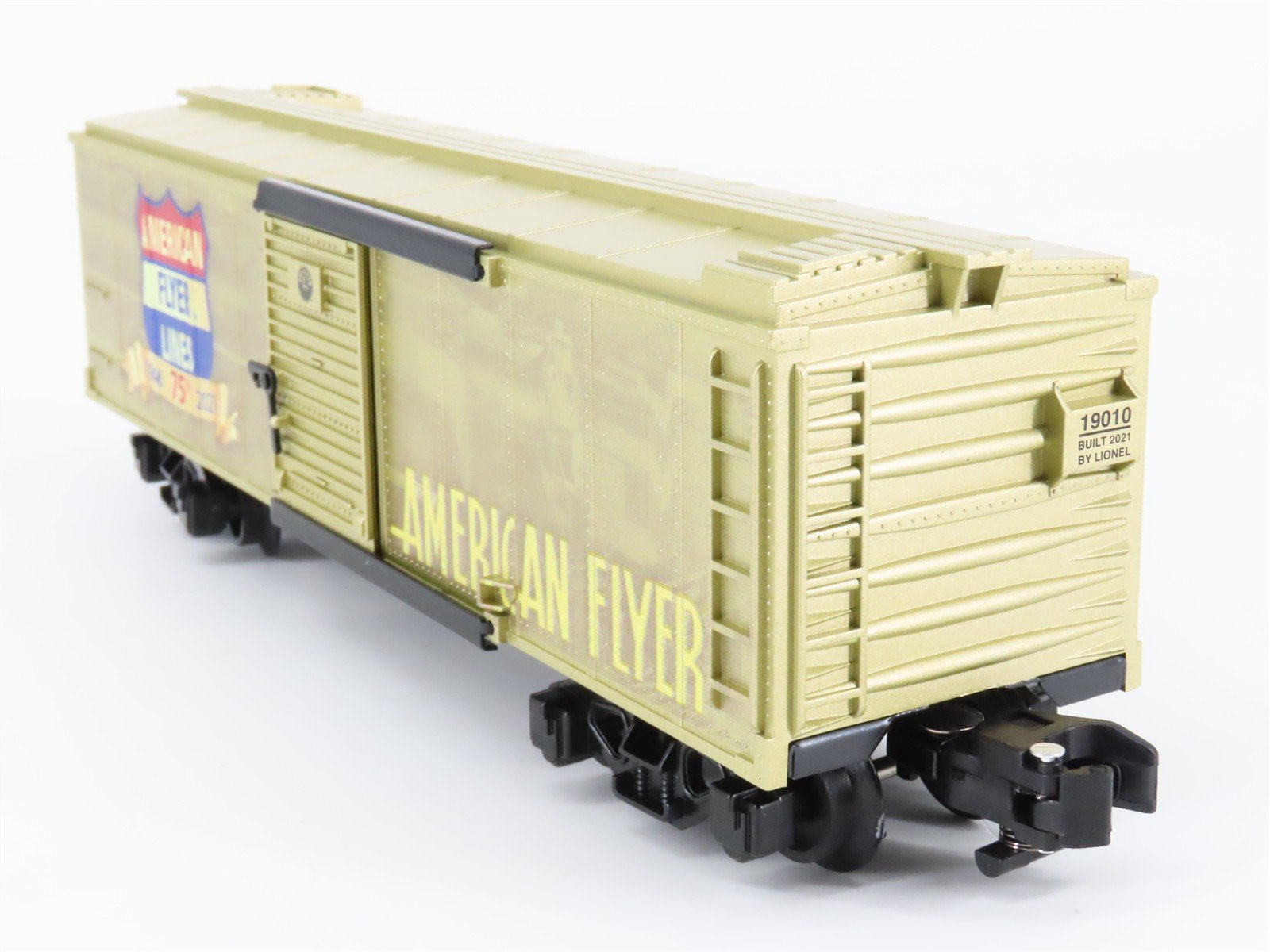 S Gauge Gilbert American Flyer 2119010 75th Anniversary Box Car #1946-2021