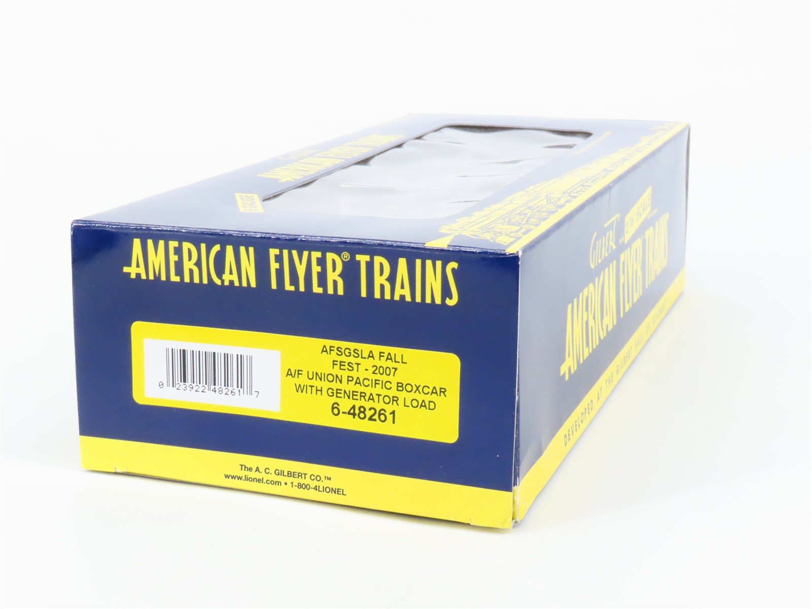 S Gauge Gilbert American Flyer 6-48261 UP Box Car #48261 w/ Generator Load