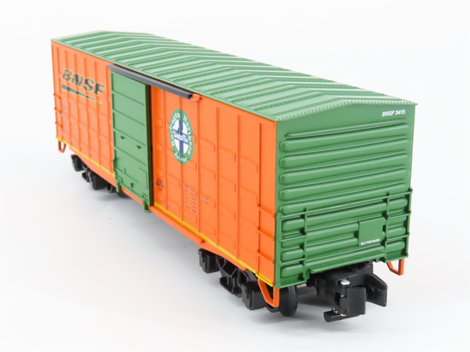S Gauge Gilbert American Flyer 6-41021 BNSF Railway Waffle Sided Box Car #3415