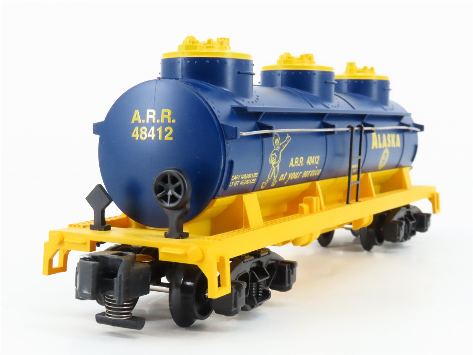 S Gauge Gilbert American Flyer 6-48412 ARR Alaska Triple Dome Tank Car #48412