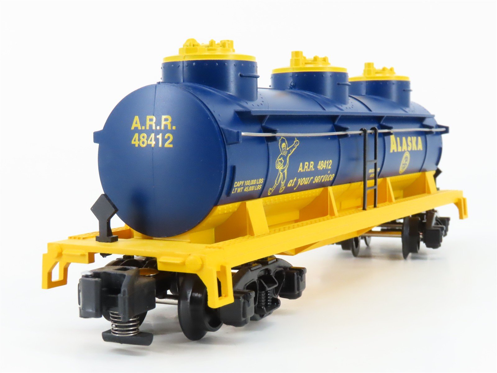 S Gauge Gilbert American Flyer 6-48412 ARR Alaska Triple Dome Tank Car #48412