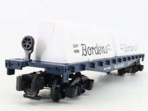S Gilbert American Flyer 6-48524 WAB Borden's Milk Container Flat Car #25535