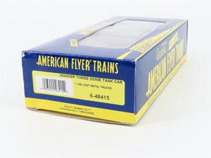 S Gauge Gilbert American Flyer 6-48415 SHPX Hooker Triple Dome Tank Car #48415