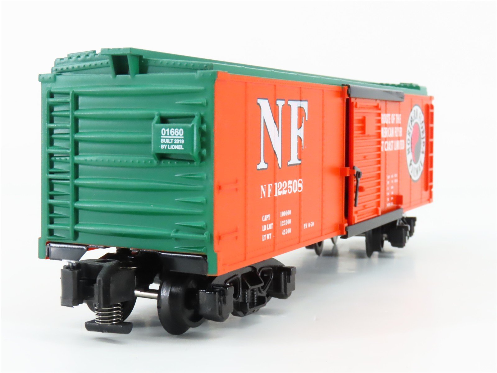 S Gauge Gilbert American Flyer 19011660 NF Northern Florida Box Car #122508