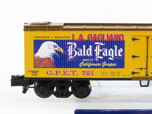 S Gauge Gilbert American Flyer 2101171 GPET Bald Eagle Grapes Reefer #721