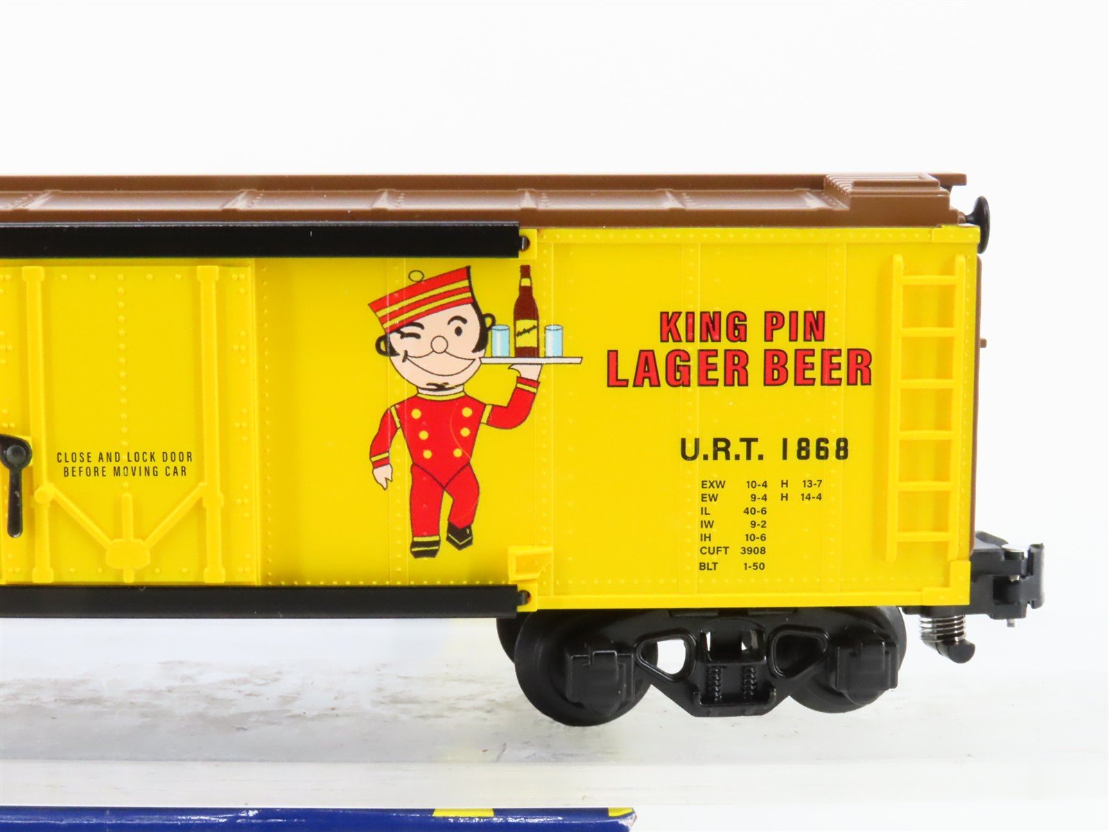 S Gauge Gilbert American Flyer 2401141 URT Esslinger's Single Door Box Car #1868
