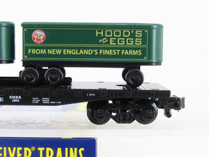 S Gilbert American Flyer 2301092 BMRR Boston & Maine Flat Car #1894 w/ Trailers