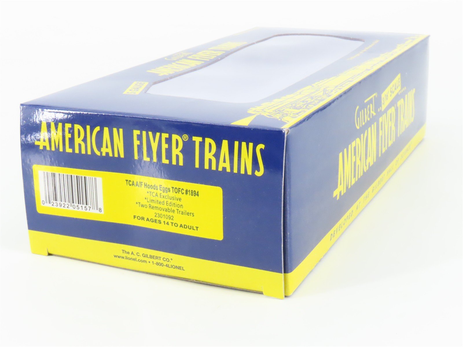S Gilbert American Flyer 2301092 BMRR Boston & Maine Flat Car #1894 w/ Trailers