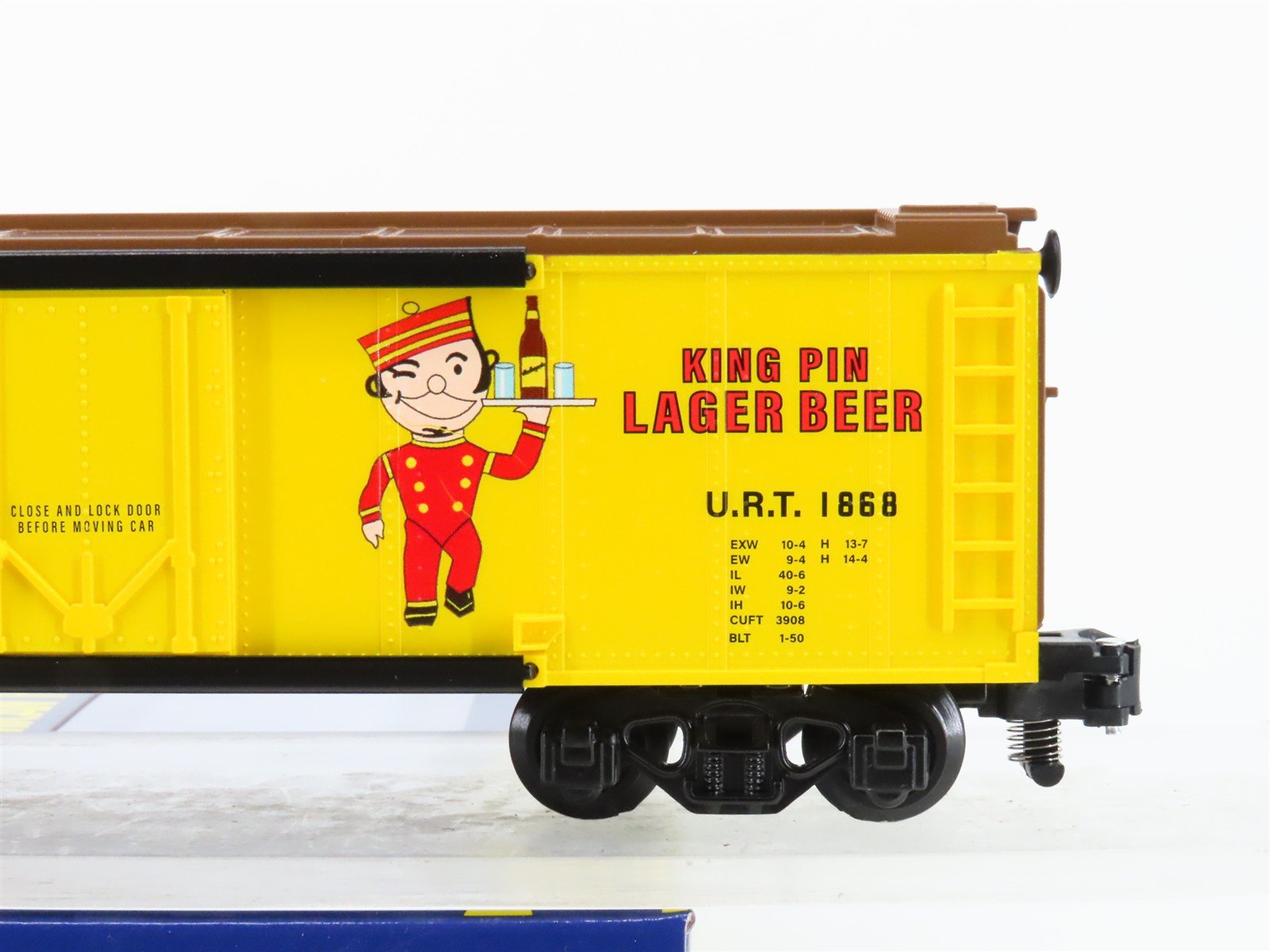 S Gauge Gilbert American Flyer 2401141 URT Esslinger's Single Door Box Car #1868