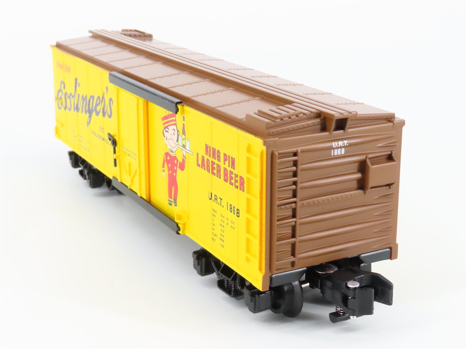 S Gauge Gilbert American Flyer 2401141 URT Esslinger's Single Door Box Car #1868