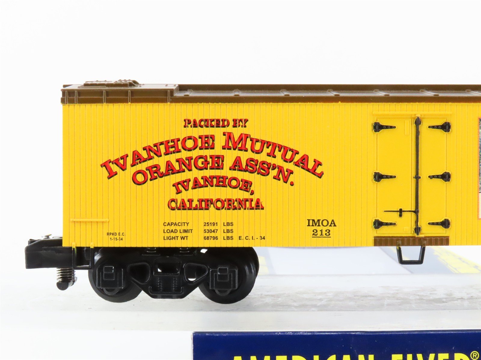 S Gauge Gilbert American Flyer 2101181 IMOZ Yosemite Woodside Reefer #213