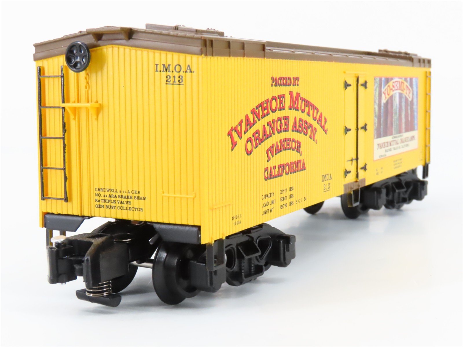 S Gauge Gilbert American Flyer 2101181 IMOZ Yosemite Woodside Reefer #213