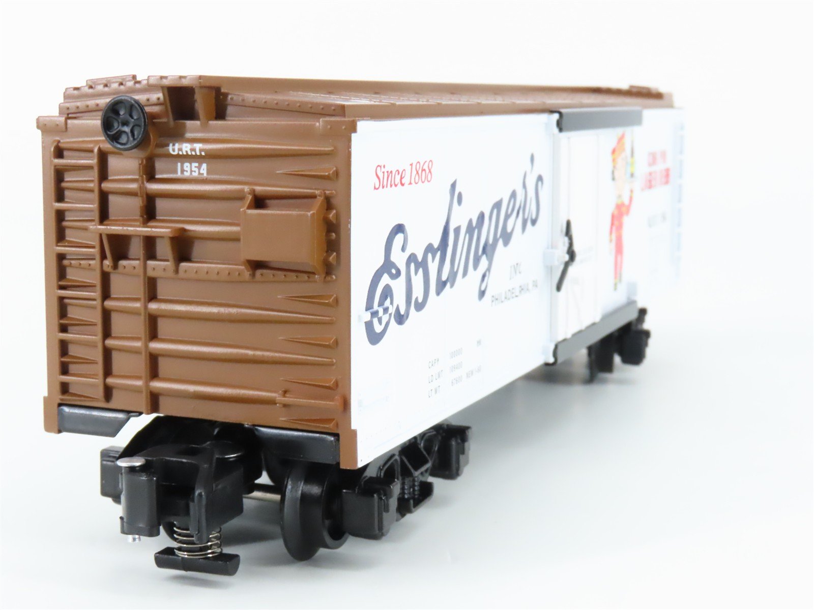 S Gauge Gilbert American Flyer 2401142 URT Esslinger's Single Door Box Car #1954