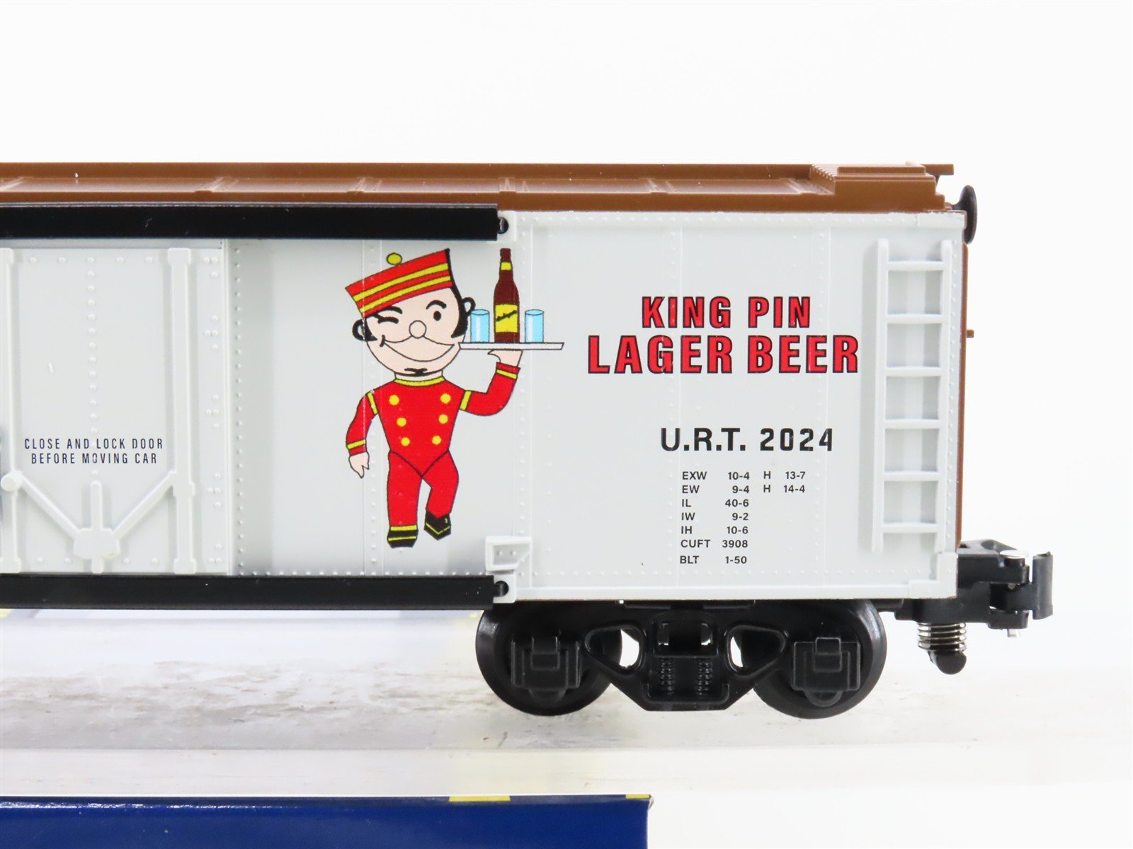 S Gauge Gilbert American Flyer 2401143 URT Esslinger's Single Door Box Car #2024