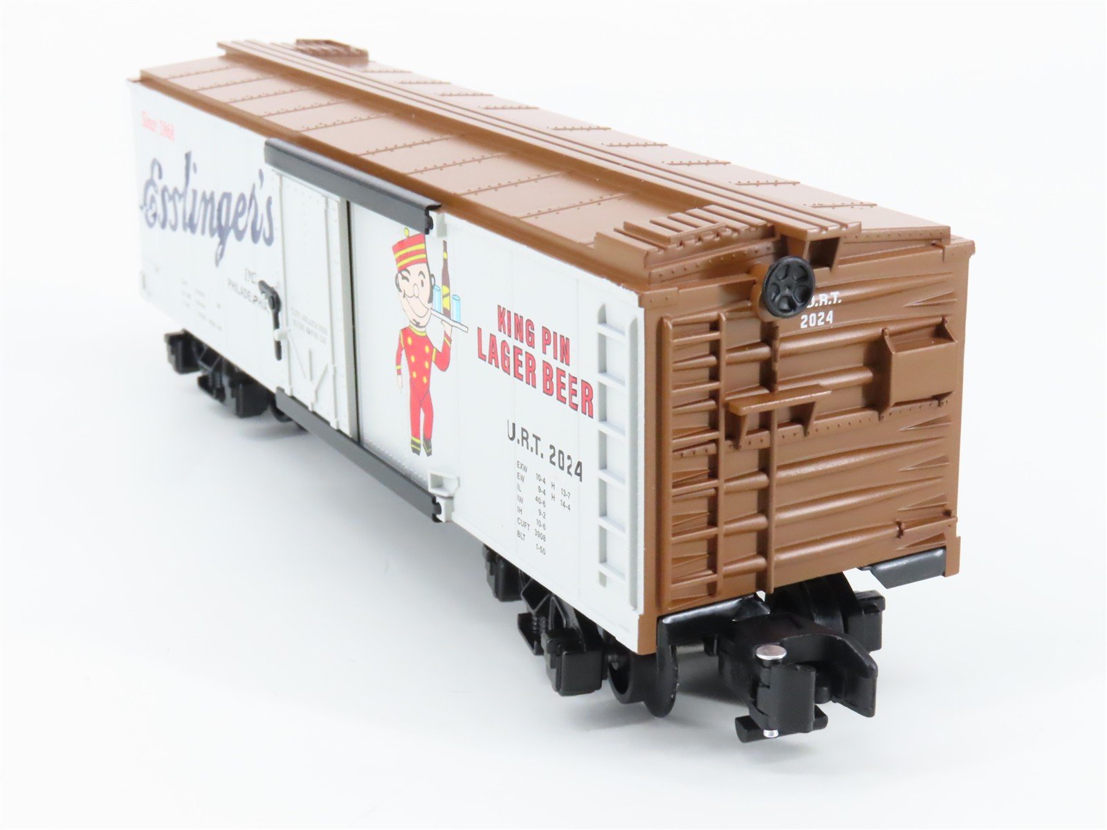 S Gauge Gilbert American Flyer 2401143 URT Esslinger's Single Door Box Car #2024