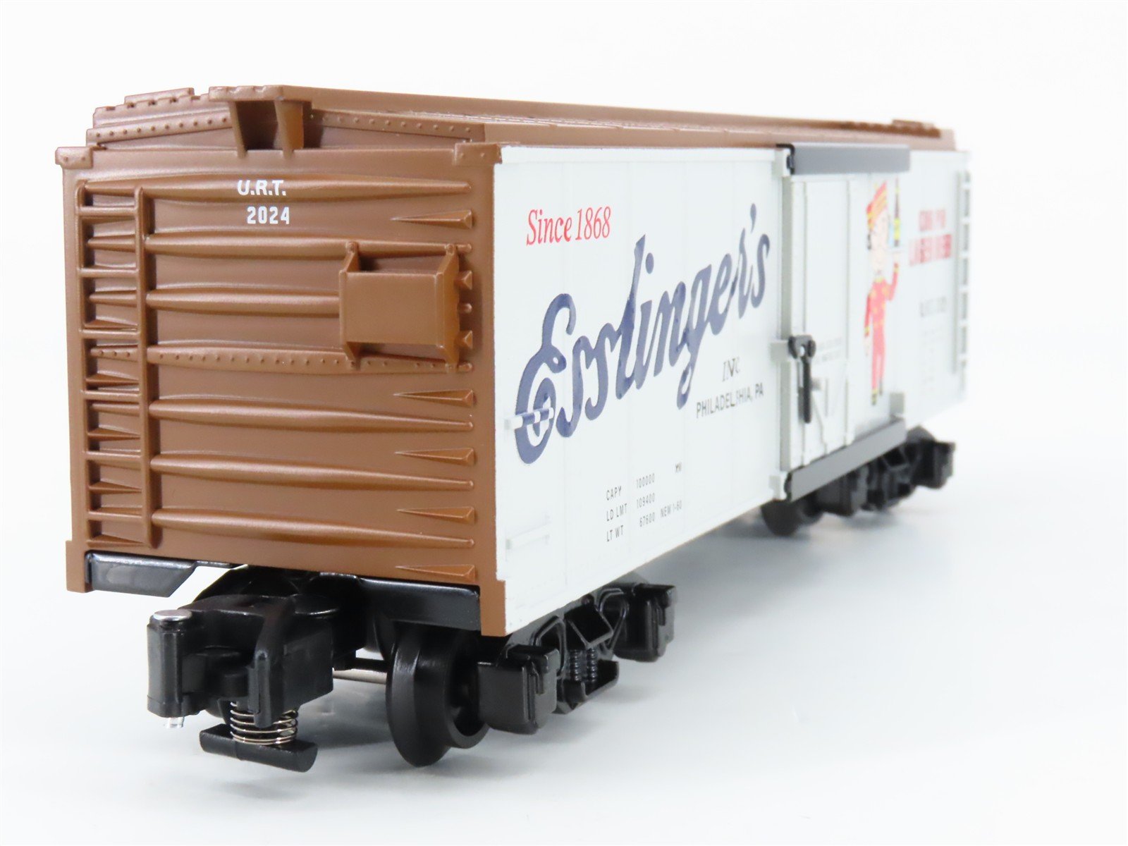 S Gauge Gilbert American Flyer 2401143 URT Esslinger's Single Door Box Car #2024