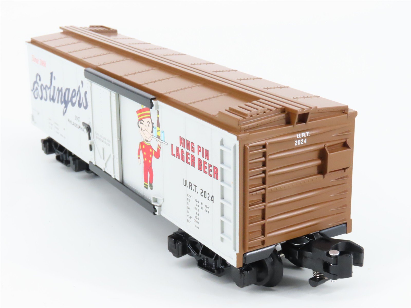 S Gauge Gilbert American Flyer 2401143 URT Esslinger's Single Door Box Car #2024