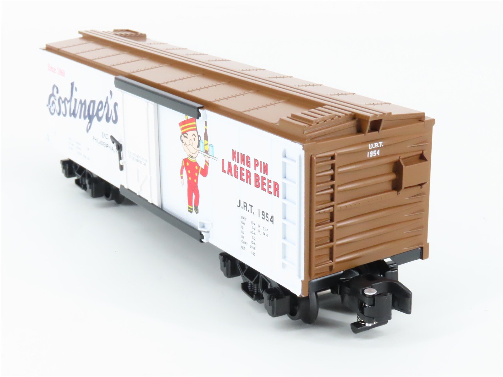 S Gauge Gilbert American Flyer 2401142 URT Esslinger's Single Door Box Car #1954