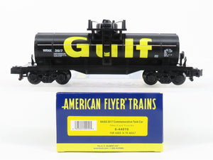 S Gauge Gilbert American Flyer 6-44010 WRNX Gulf Single Dome Tank Car #3617