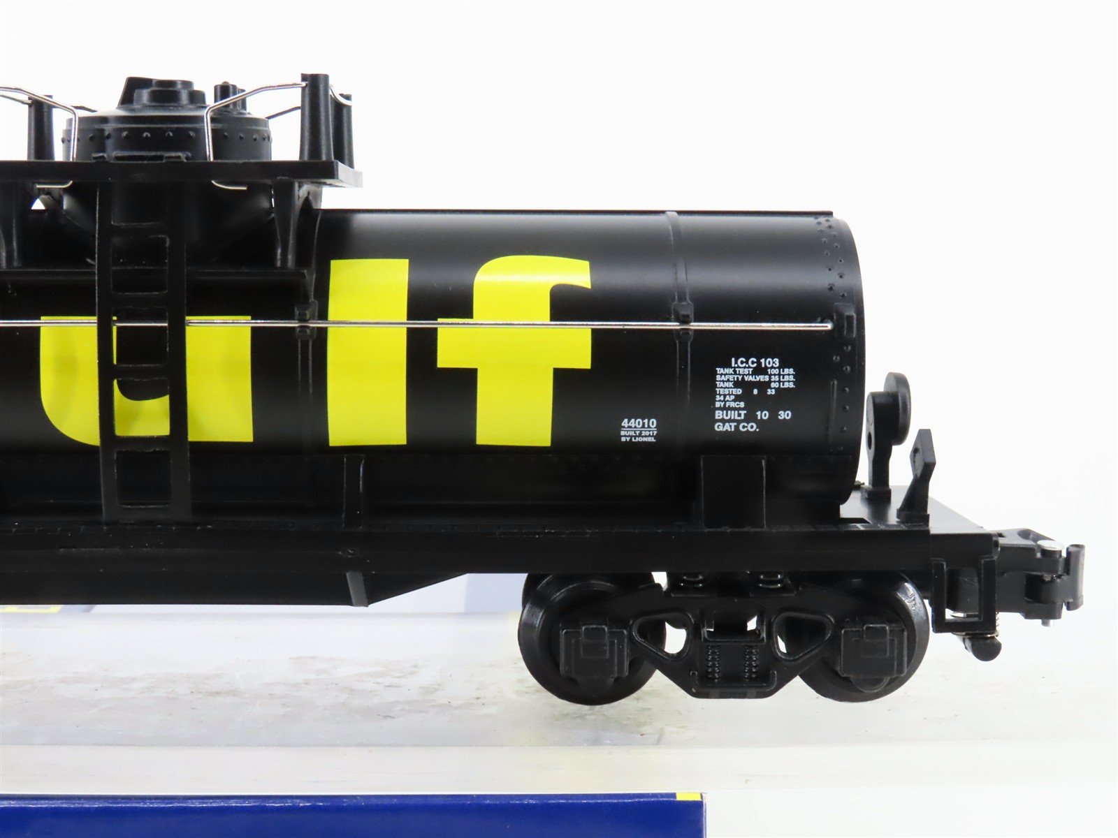 S Gauge Gilbert American Flyer 6-44010 WRNX Gulf Single Dome Tank Car #3617