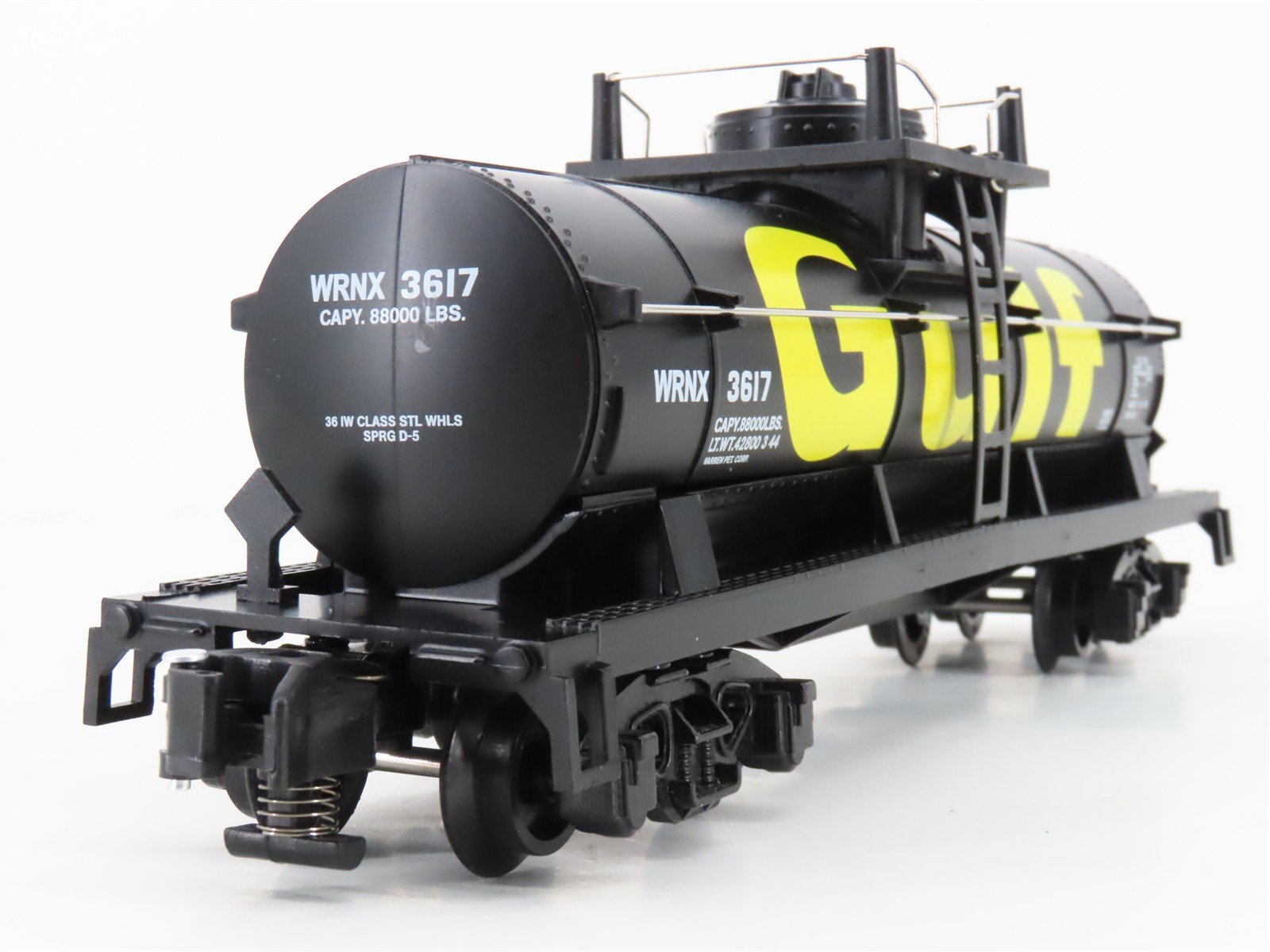S Gauge Gilbert American Flyer 6-44010 WRNX Gulf Single Dome Tank Car #3617