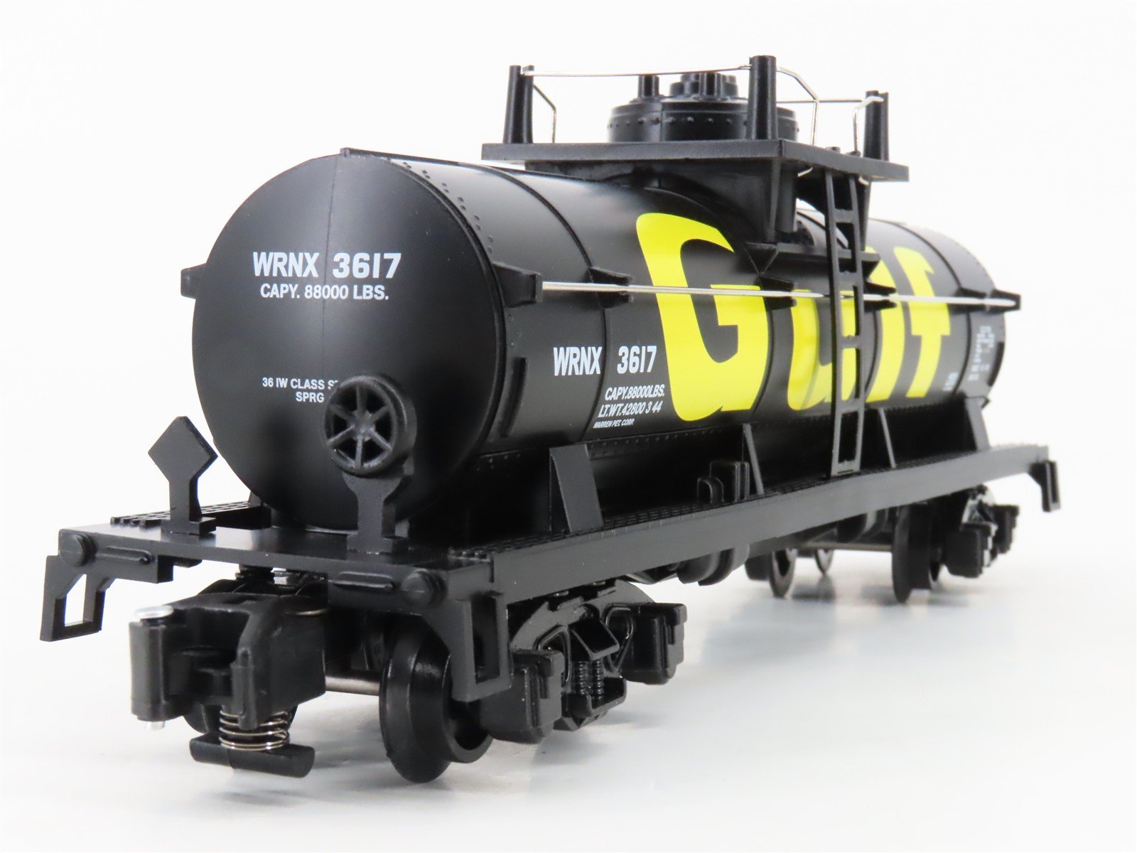 S Gauge Gilbert American Flyer 6-44010 WRNX Gulf Single Dome Tank Car #3617