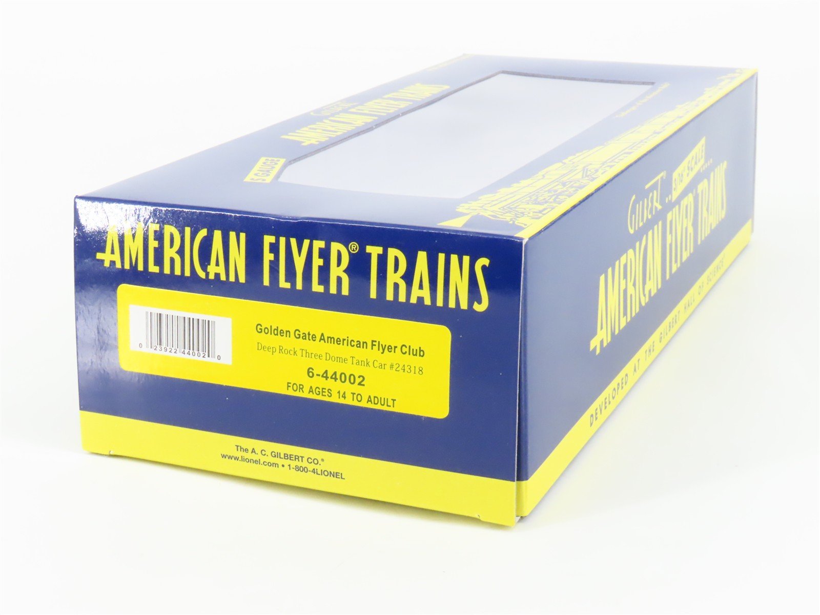 S Gauge Gilbert American Flyer 6-44002 DRX Deep Rock Triple Dome Tank Car #24318