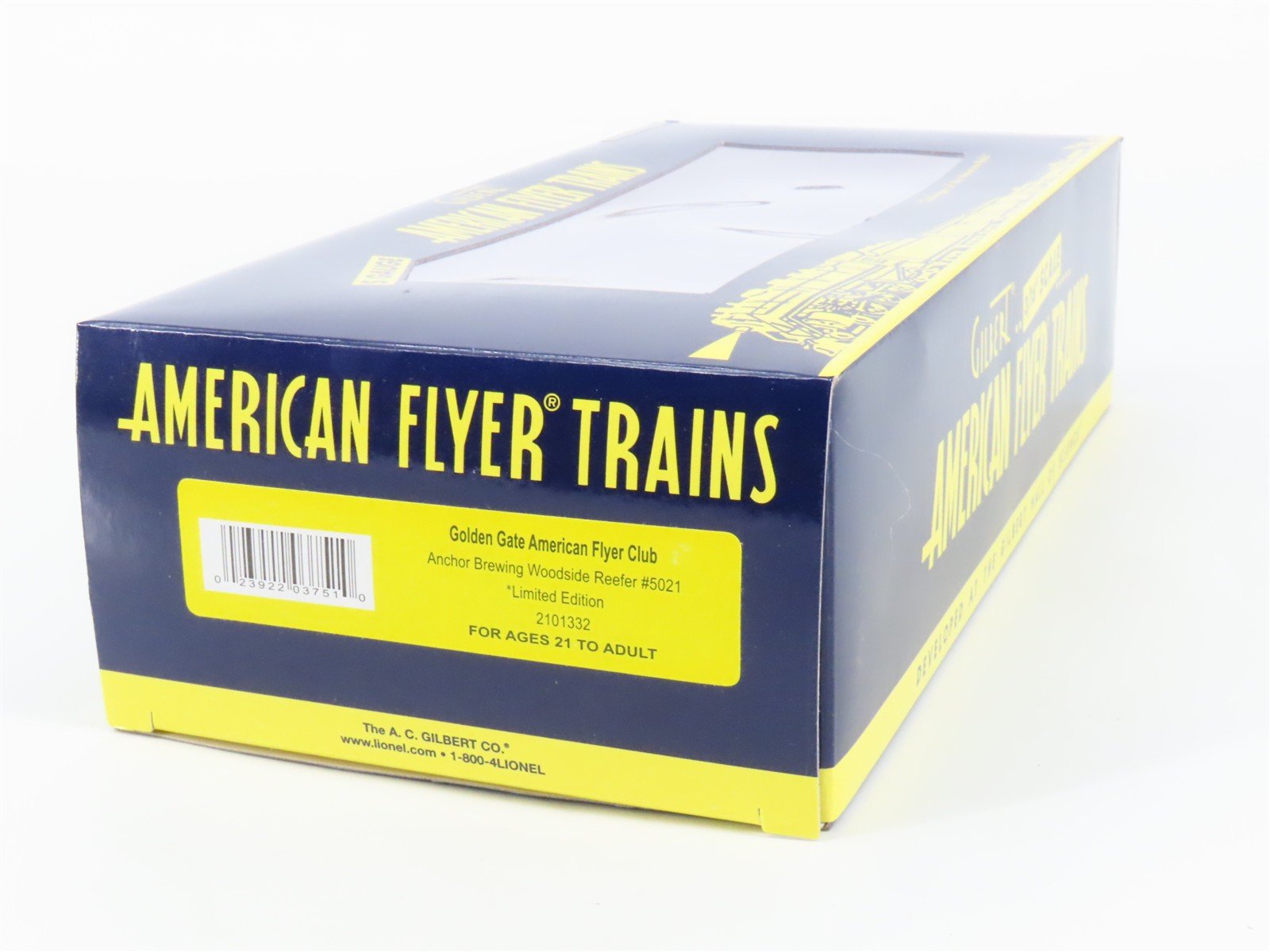 S Gauge Gilbert American Flyer 2101332 Anchor Brewing Woodside Reefer #5021