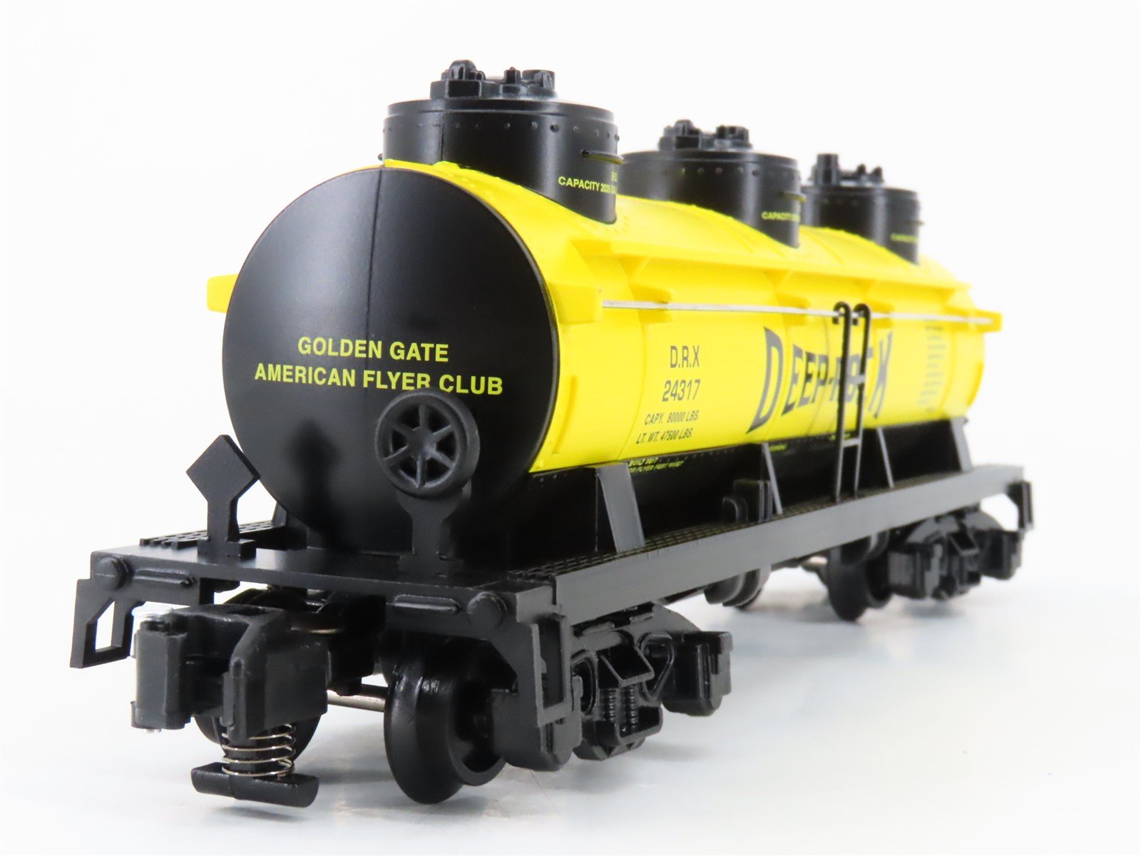 S Gauge Gilbert American Flyer 6-44003 DRX Deep Rock Triple Dome Tank Car #24317
