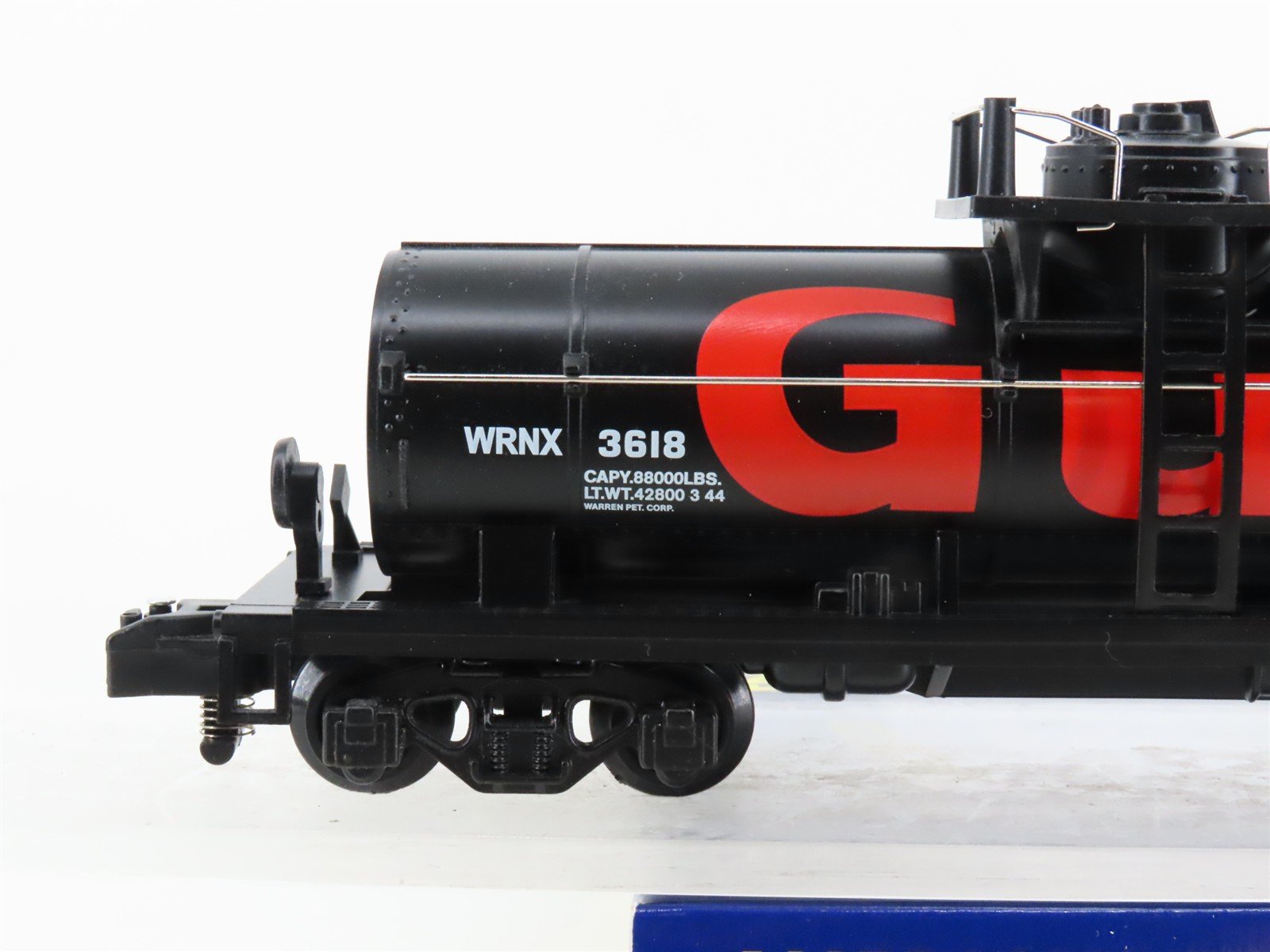 S Gauge Gilbert American Flyer 6-44011 WRNX Gulf Single Dome Tank Car #3618