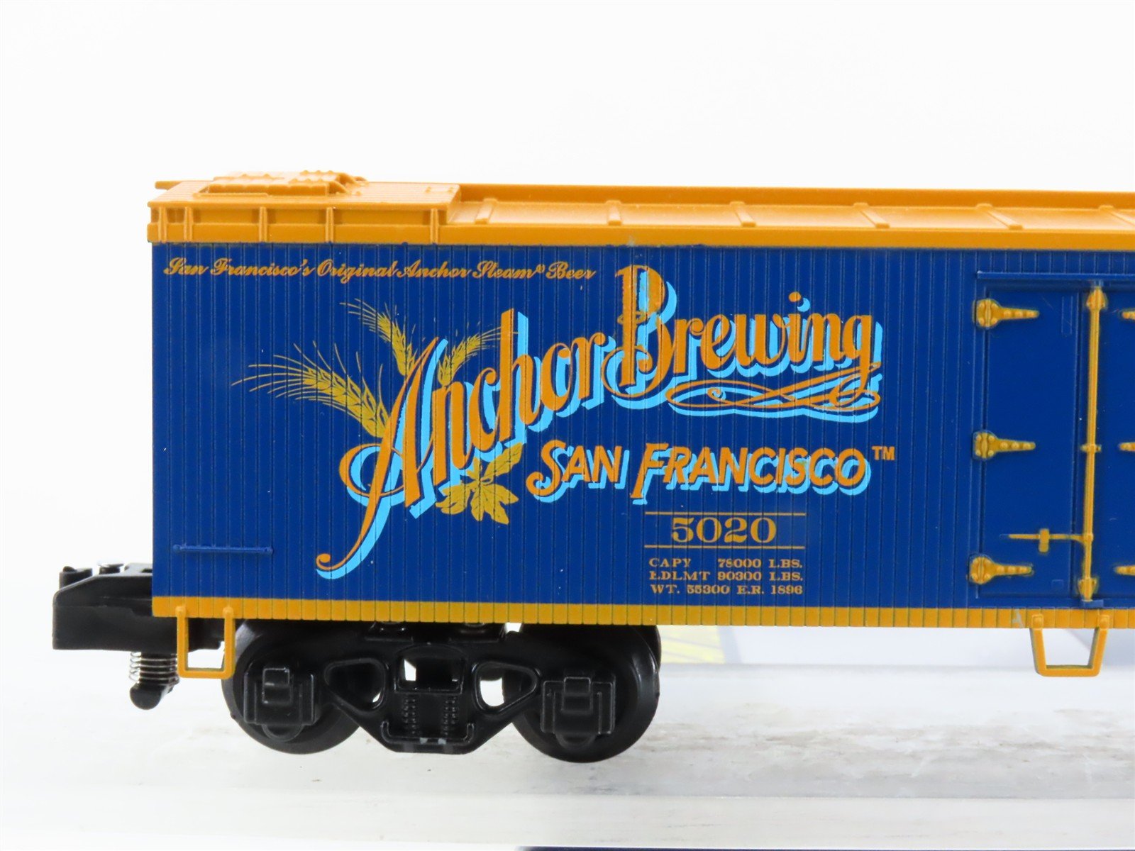 S Gauge Gilbert American Flyer 2101331 Anchor Brewing Woodside Reefer #5020