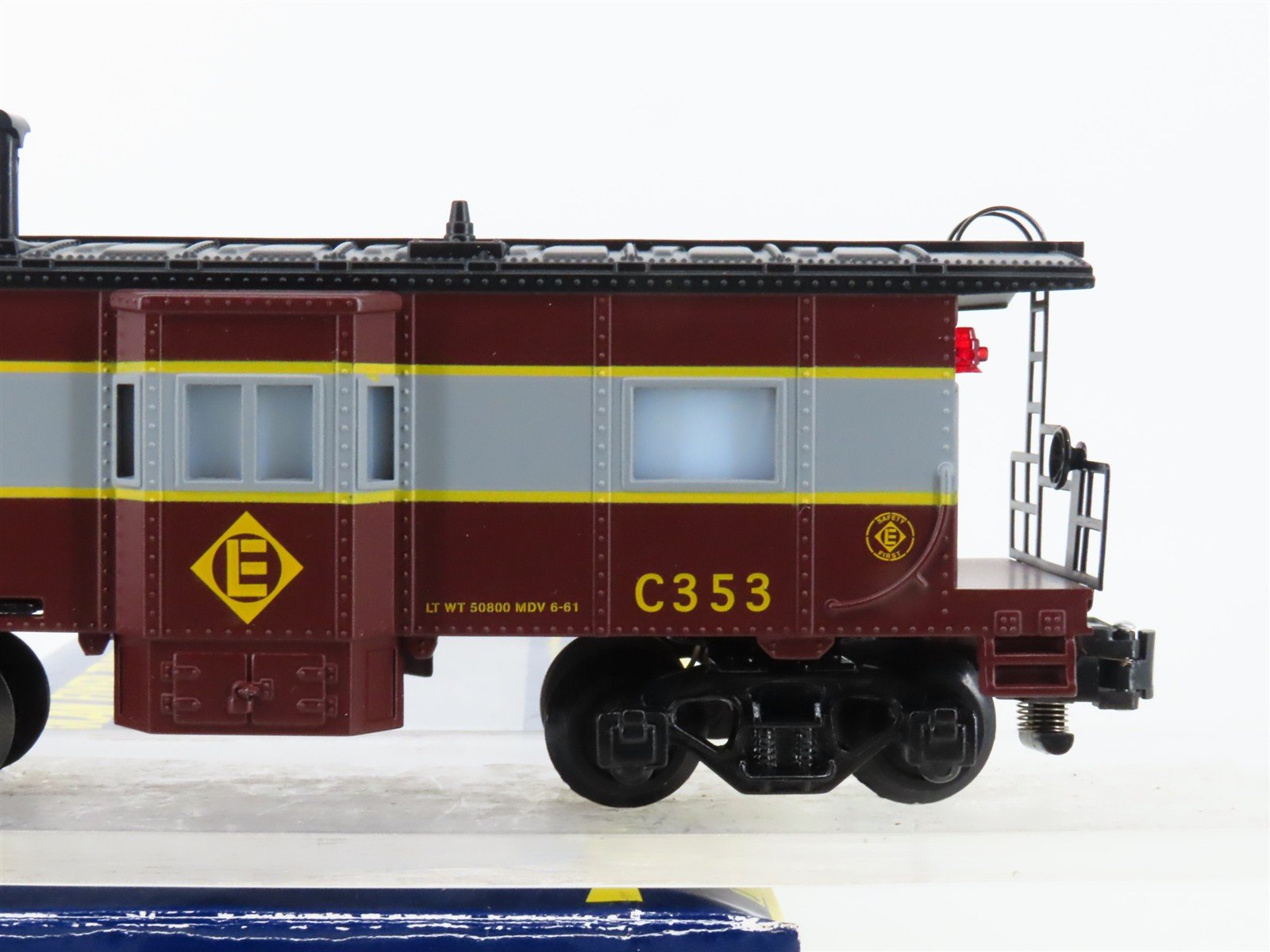 S Gauge Gilbert American Flyer 6-48750 EL Erie Lackawanna Lighted Caboose #C353