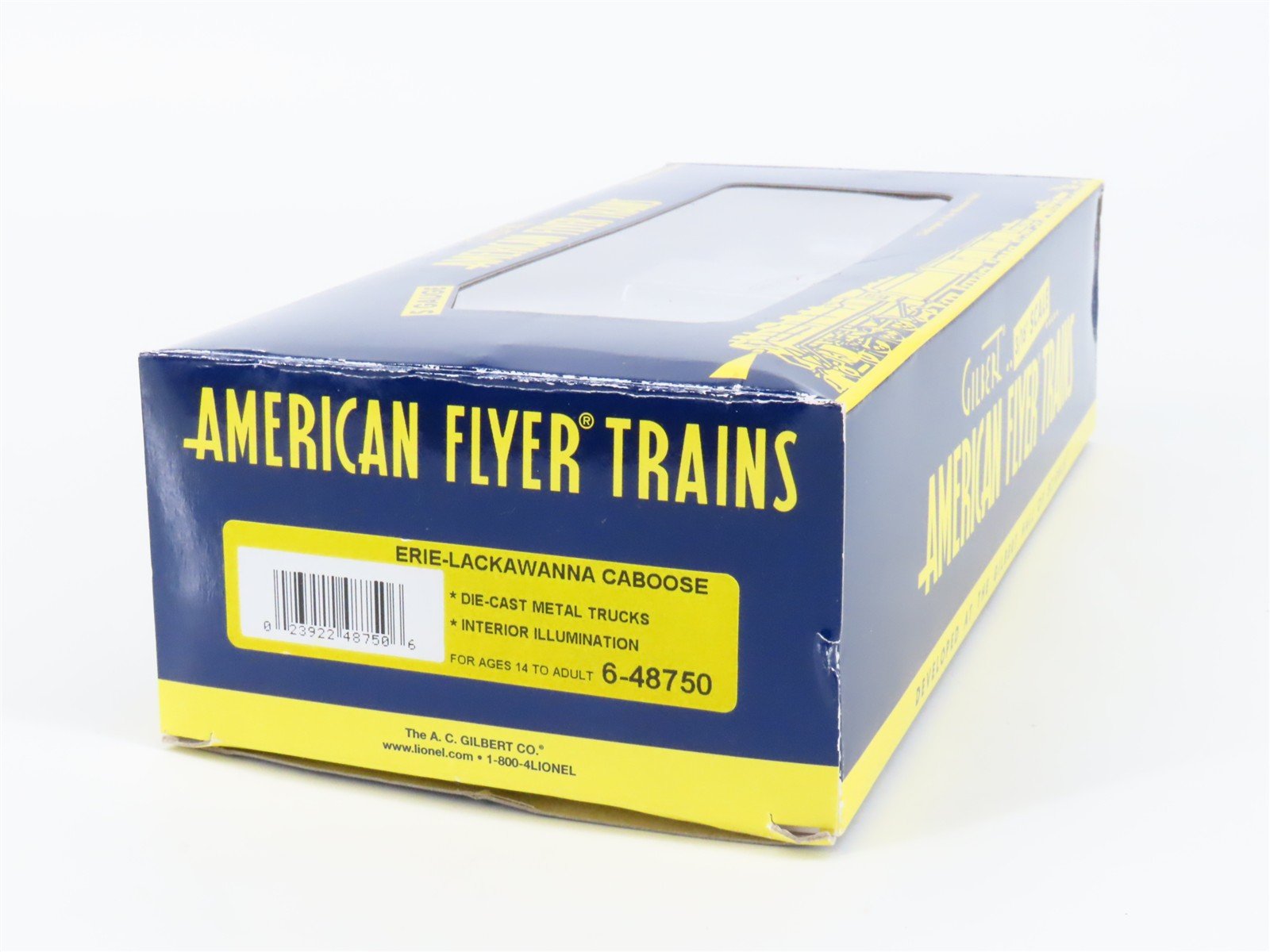 S Gauge Gilbert American Flyer 6-48750 EL Erie Lackawanna Lighted Caboose #C353