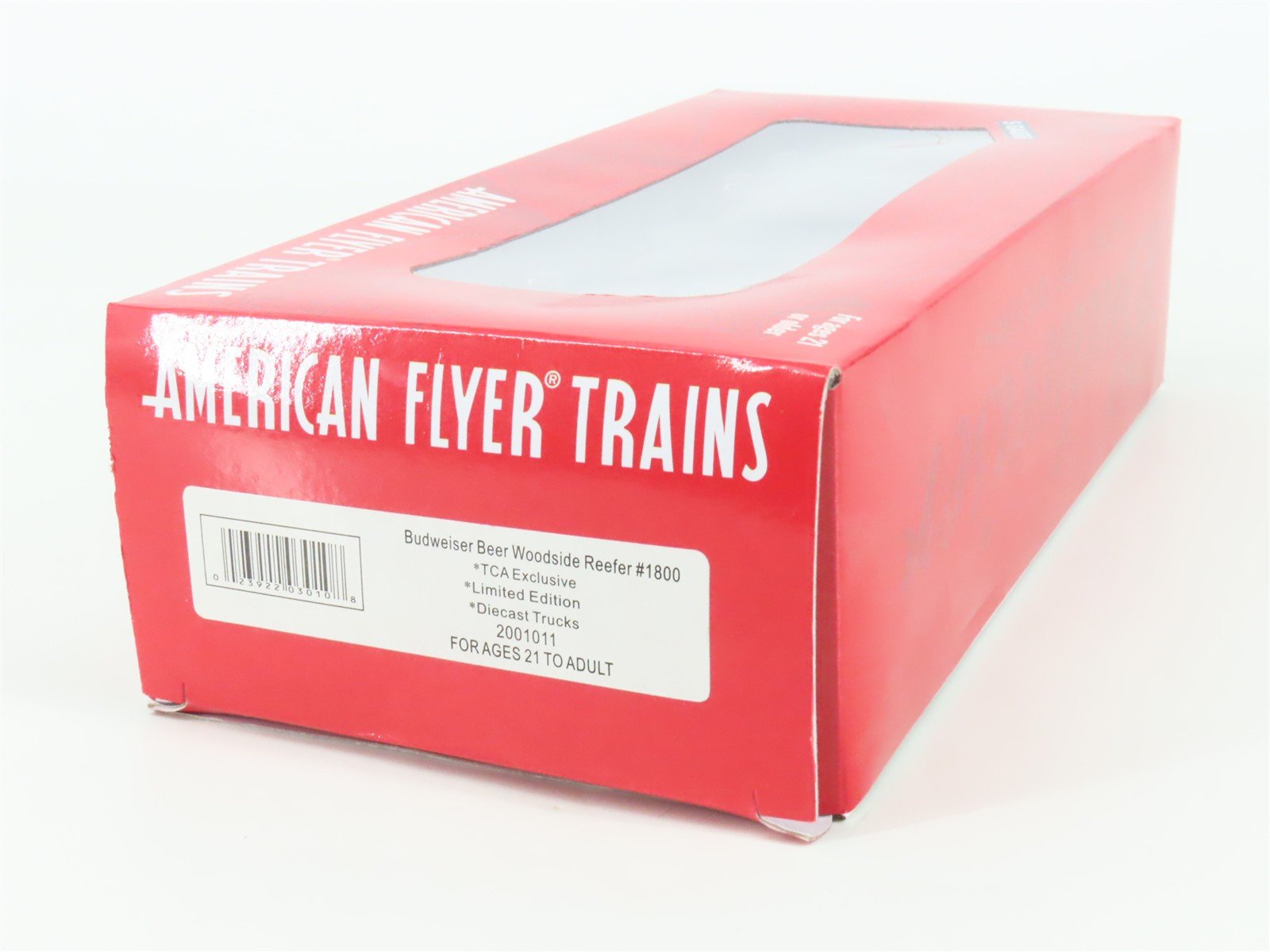 S Gauge American Flyer 2001011 SLRX Budweiser Beer Woodside Reefer #1800