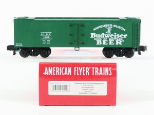 S Gauge American Flyer 2001012 SLRX Budweiser Beer Woodside Reefer #1802