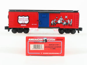 S Gauge American Flyer 6-48483 Boy's Railroad Club Single Door Box Car #48483