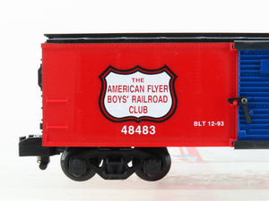S Gauge American Flyer 6-48483 Boy's Railroad Club Single Door Box Car #48483