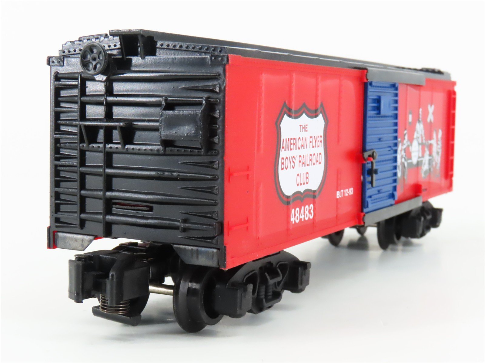 S Gauge American Flyer 6-48483 Boy's Railroad Club Single Door Box Car #48483