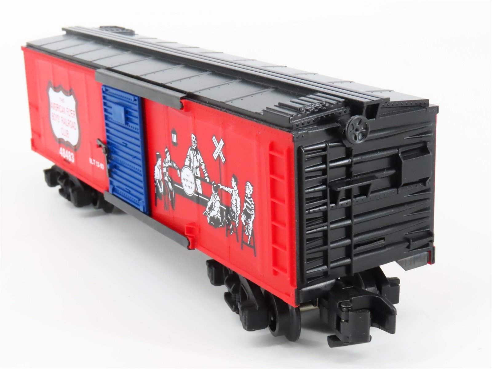 S Gauge American Flyer 6-48483 Boy's Railroad Club Single Door Box Car #48483