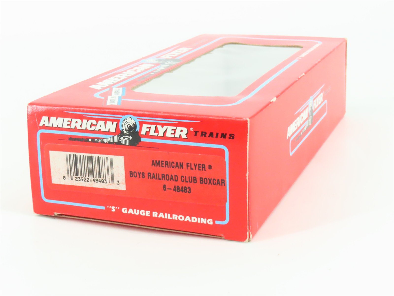 S Gauge American Flyer 6-48483 Boy's Railroad Club Single Door Box Car #48483