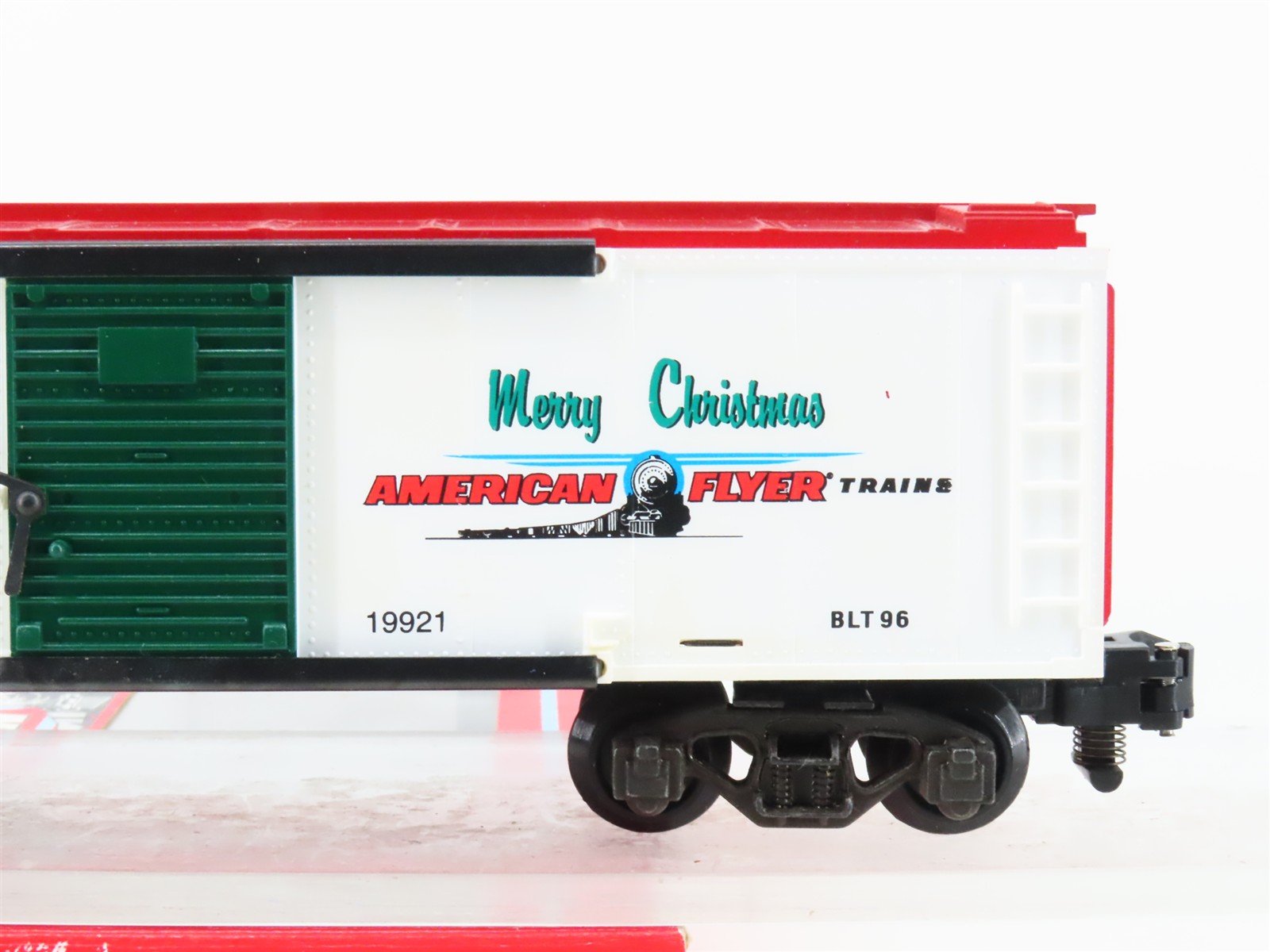 S Gauge American Flyer 6-48325 Merry Christmas 1996 Holiday Box Car #19921