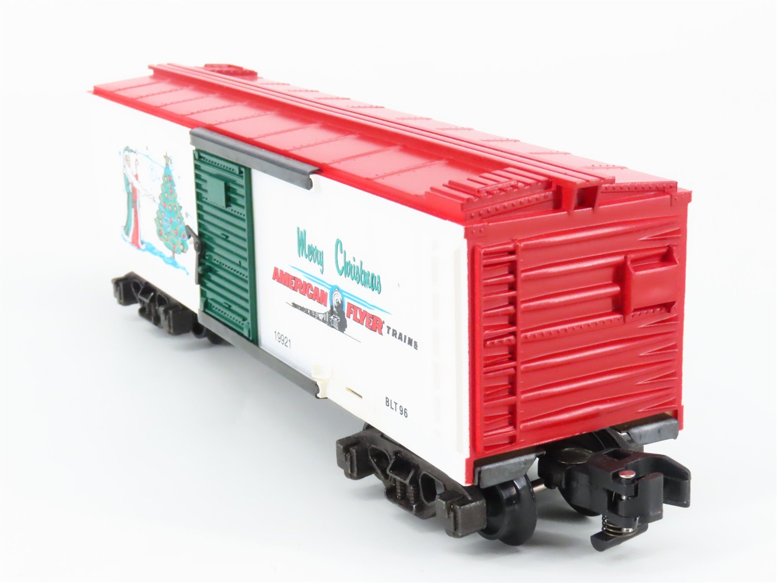 S Gauge American Flyer 6-48325 Merry Christmas 1996 Holiday Box Car #19921