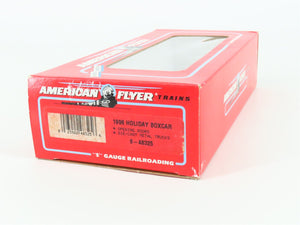 S Gauge American Flyer 6-48325 Merry Christmas 1996 Holiday Box Car #19921