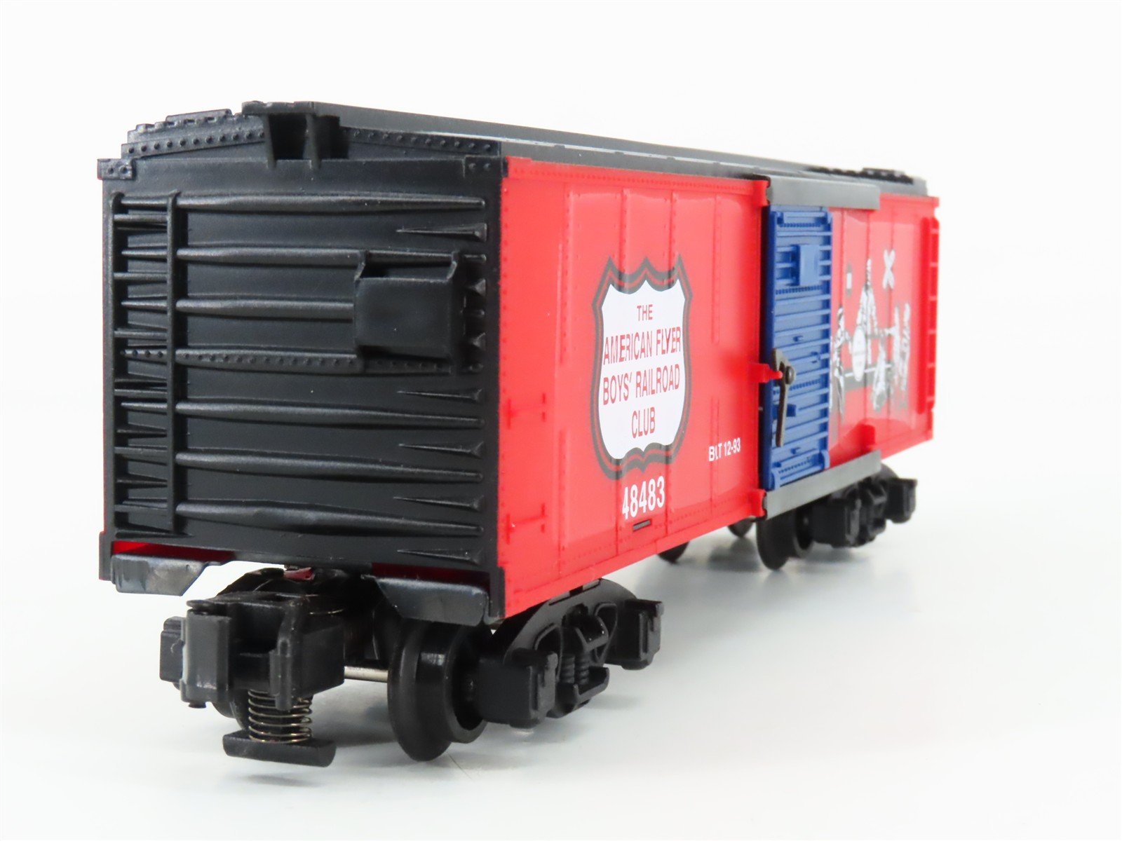 S Gauge American Flyer 6-48483 Boy's Railroad Club Single Door Box Car #48483