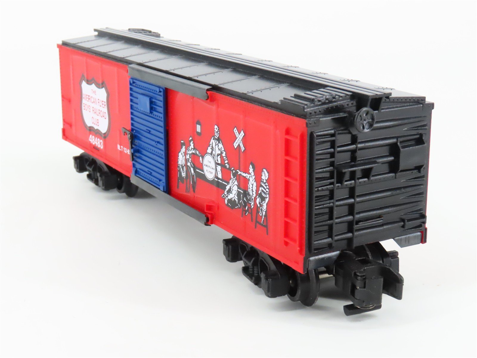 S Gauge American Flyer 6-48483 Boy's Railroad Club Single Door Box Car #48483