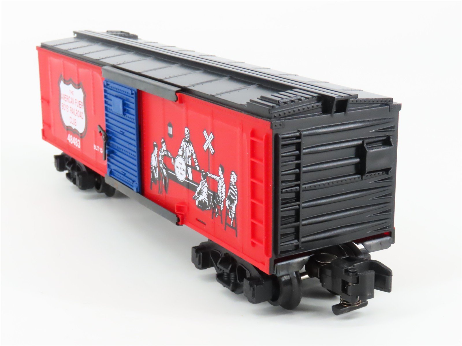 S Gauge American Flyer 6-48483 Boy's Railroad Club Single Door Box Car #48483