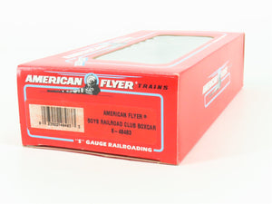 S Gauge American Flyer 6-48483 Boy's Railroad Club Single Door Box Car #48483